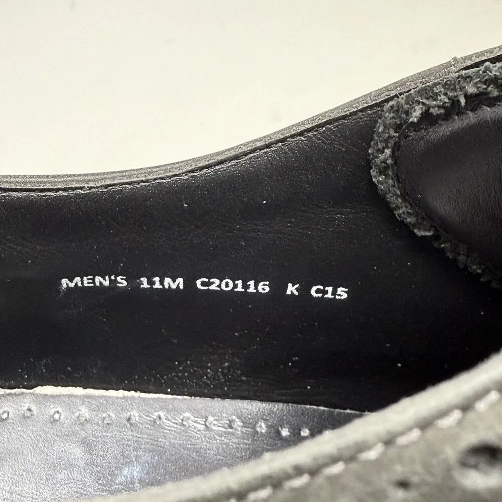 Cole Haan Colton Oxford Shoes Mens 11 Black Leather Wingtip Classic Dress Office